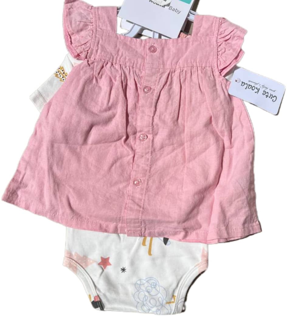 Ensemble 3 pièces rose