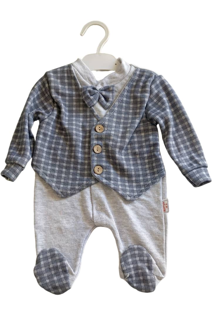 Grenouillère Style « Petit Monsieur » (Naissance)