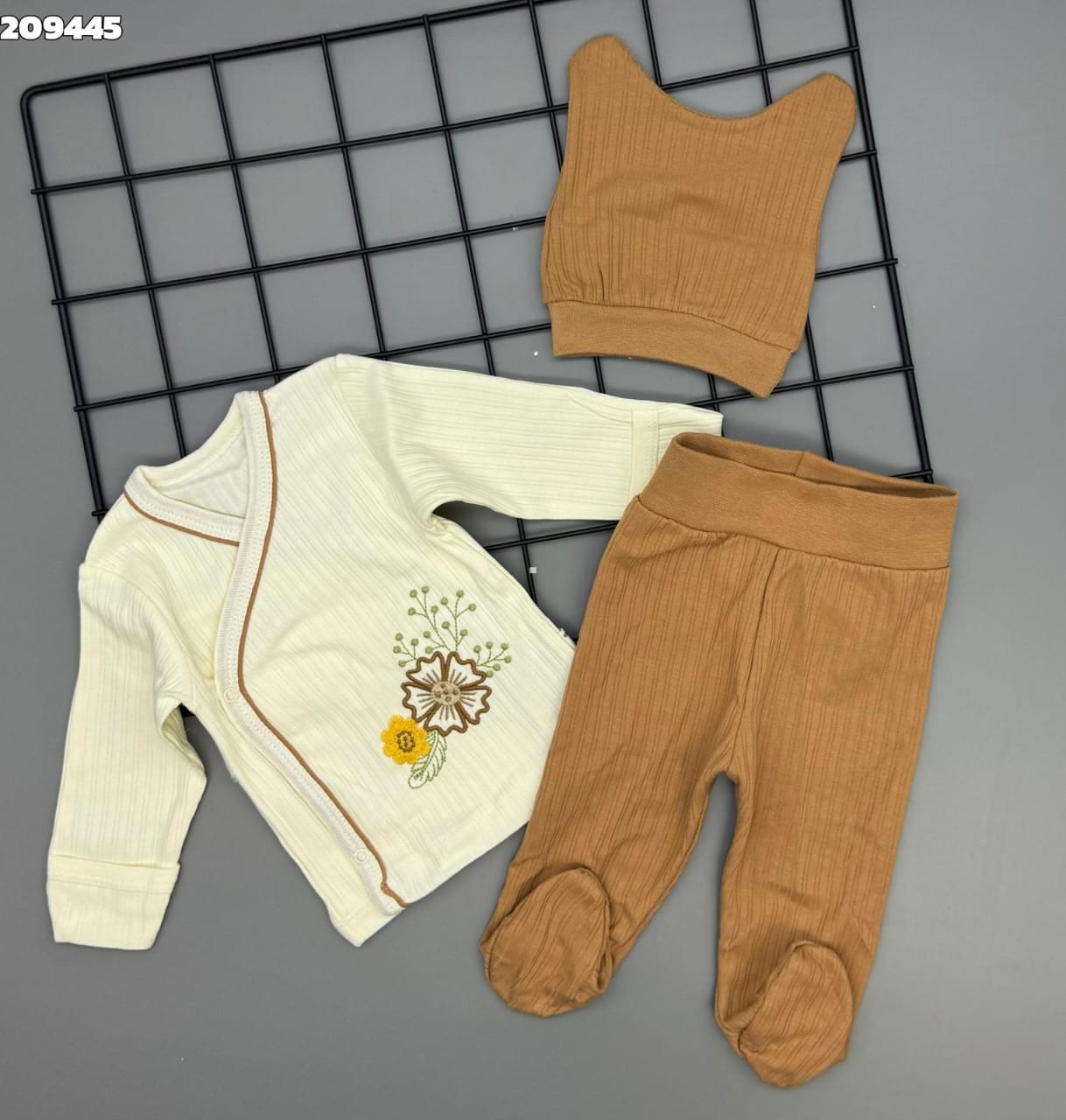 Ensemble cache cœur douceur de Coton